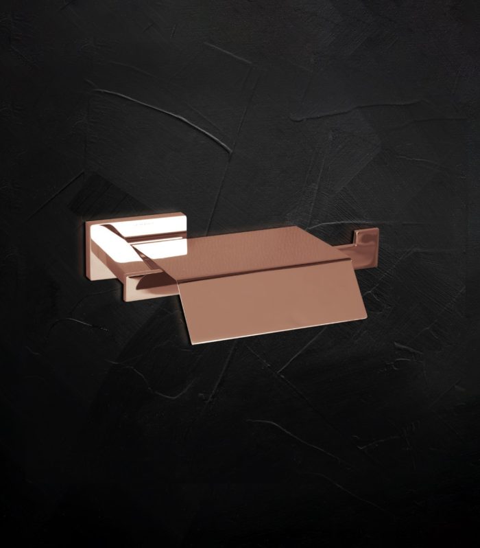 Swatch Rose Gold Paper Holder With Flap